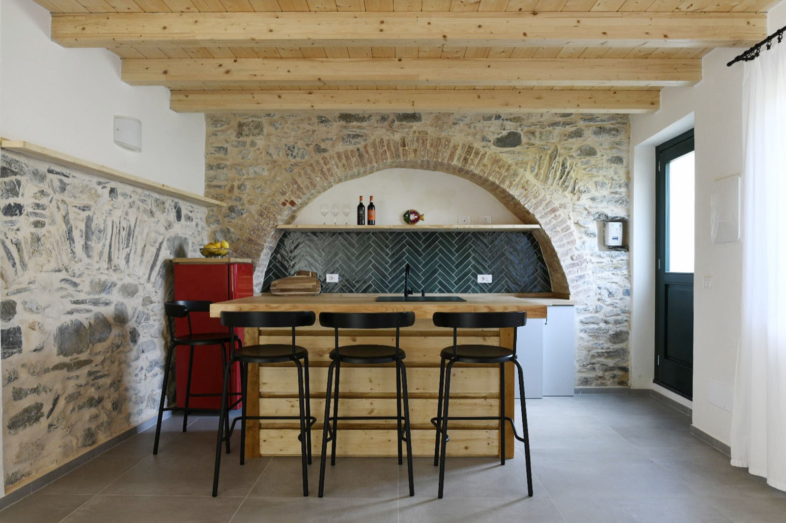 Kitchen at Casa del Manente, ground floor